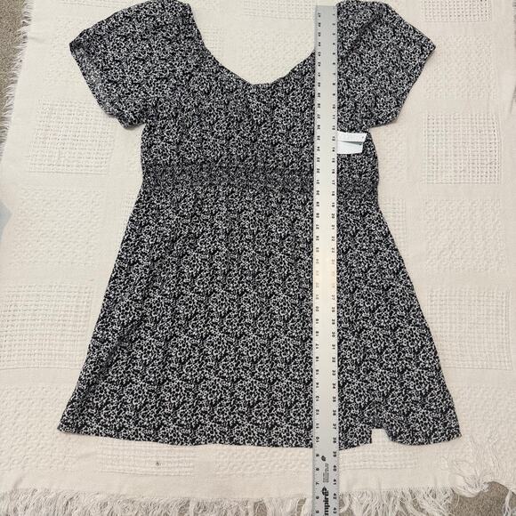 Abound lightweight 3X Mini Moo smocked fit and flare dress D4 3043 - Picture 2 of 8